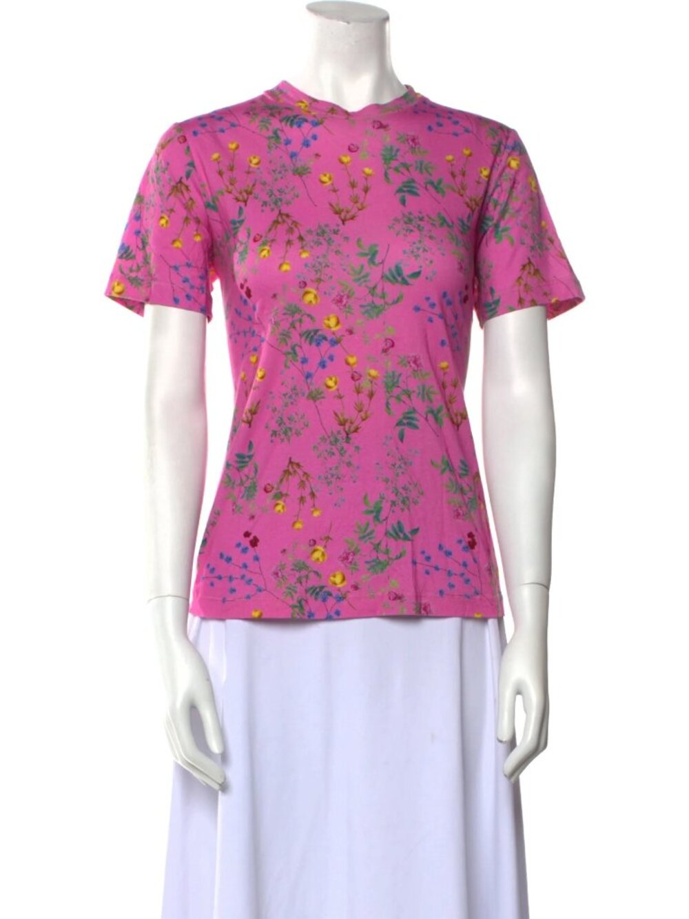 Cynthia Rowley Pink Floral T-Shirt XS